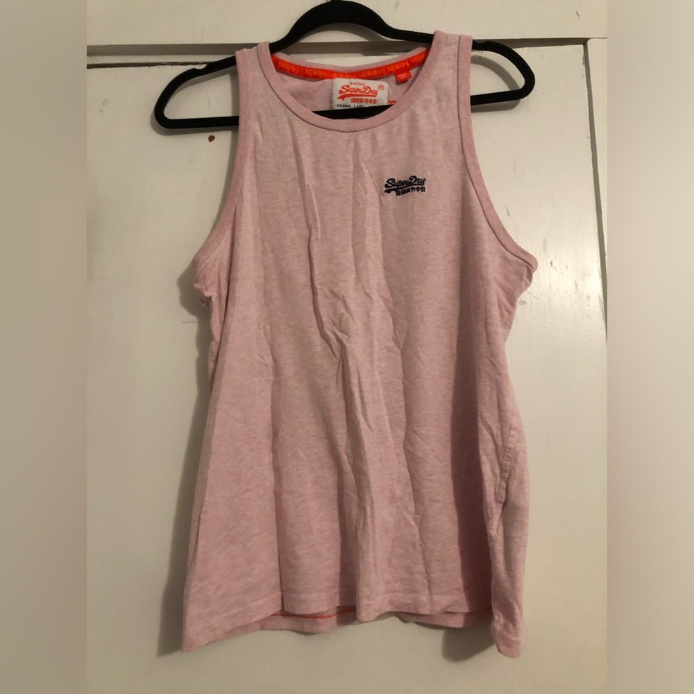Superdry Light Pink Sleeveless Tank